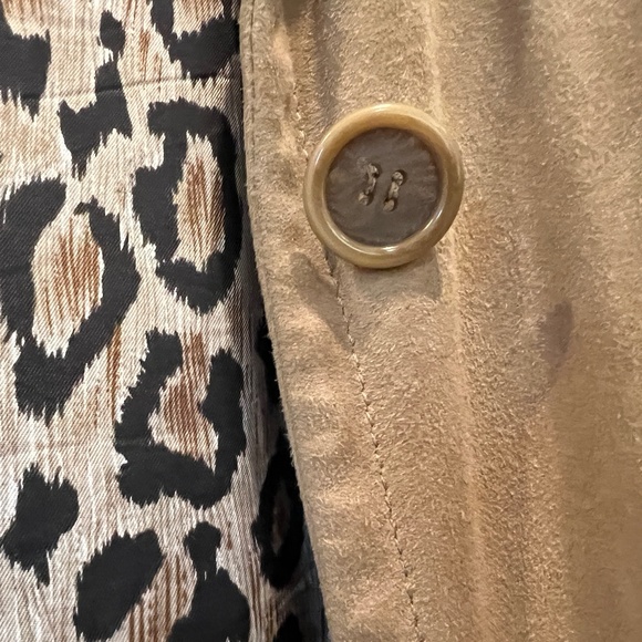 DOLCE & GABBANA SUEDE COAT, VINTAGE, CAMEL, SMALL - Picture 2 of 9